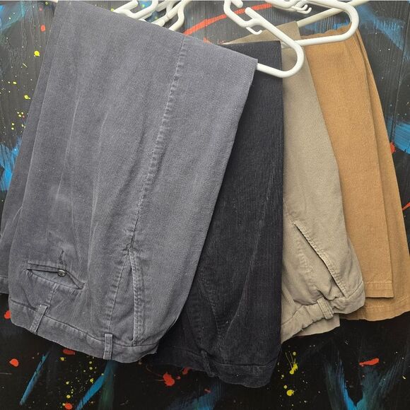 Lot Of‎ 4 Croft And Barrow Corduroy Pants 3@ 42x32 1@ 40x32 - Picture 1 of 8